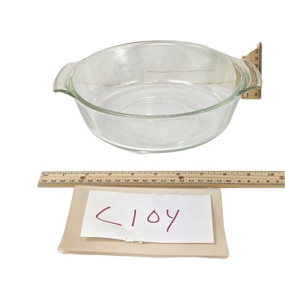 Anchor Hooking 1 1/2 quart Clear Glass Casserole Dish C104 - Picture 7 of 7